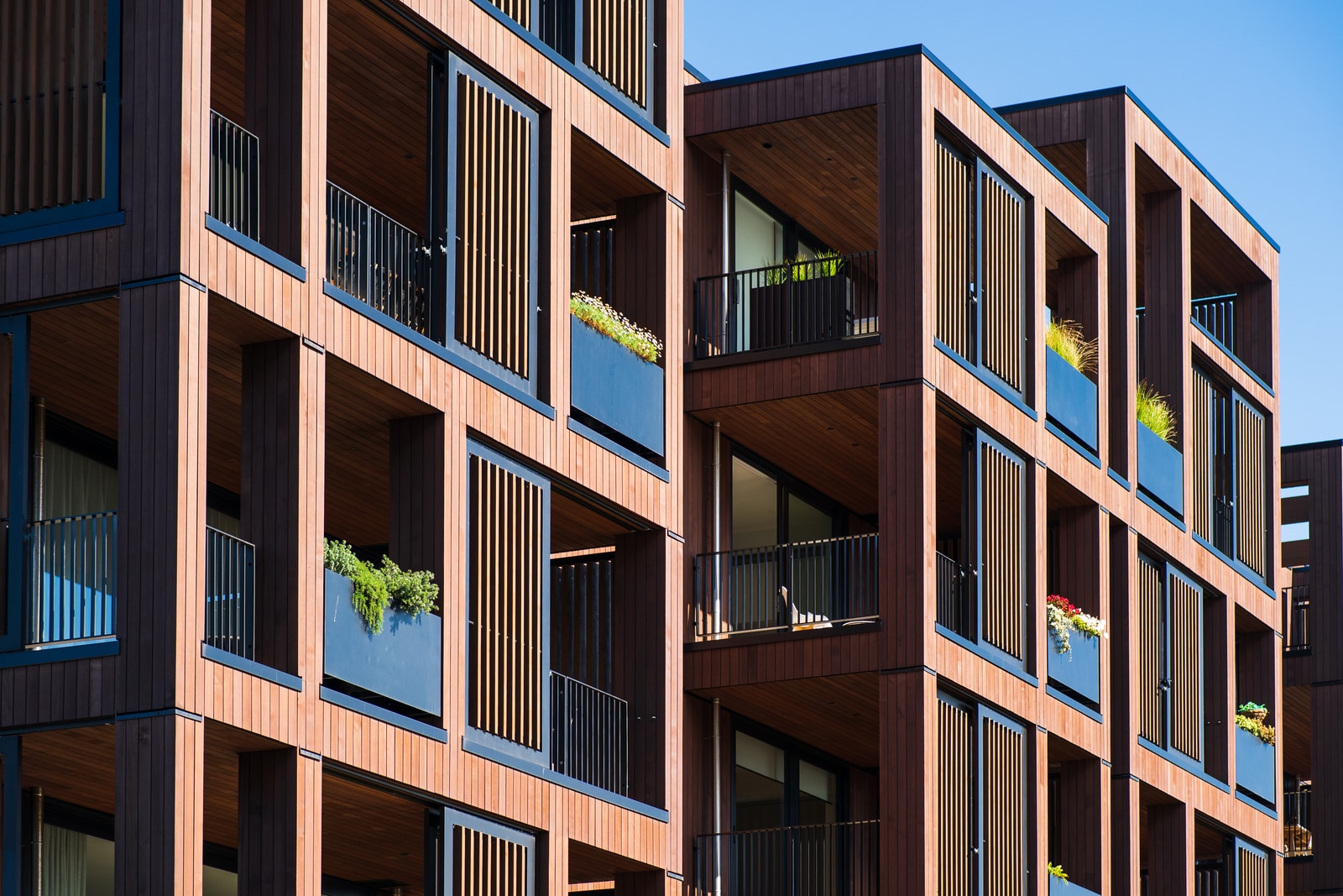 External facade of property buildings